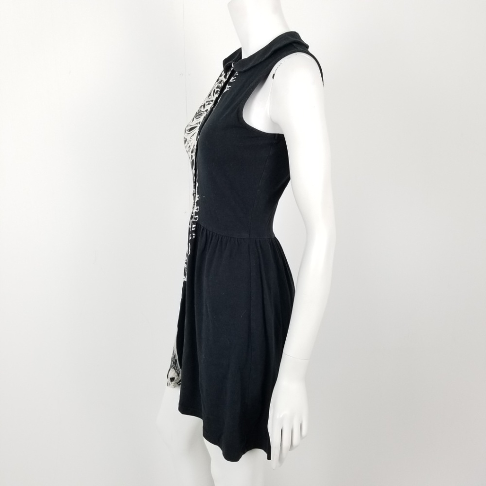 *SOLD* Iron Fist Skeleton Print Sleeveless Dress - Picture 5 of 6